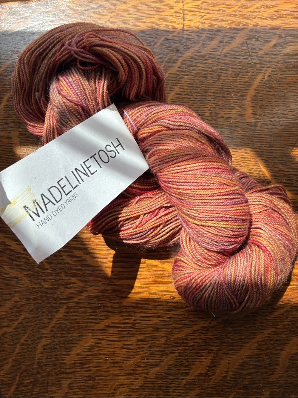 NWT Madelinetosh Twist Light superwash sock yarn Amber Trinket